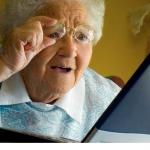 old lady at computer meme