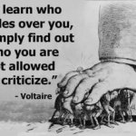 not allowed to criticize