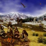 Cavemen And Dinosaurs | image tagged in neanderthals,dinosaurs,neanderthal,dinosaur,caveman,cavemen | made w/ Imgflip meme maker