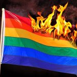 LGBTQ flag burning meme