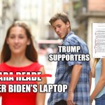 Trump supporters Hunter Biden’s laptop meme