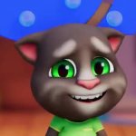 Talking Tom Hunging Up GIF Template