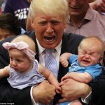 Trump eats babies