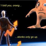 i thought i told you orang stonks only go up