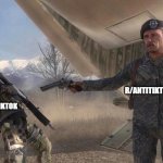 Betrayal at its finest | R/ANTITIKTOKMILITIA; R/TIKTOK | image tagged in shepard betrays ghost | made w/ Imgflip meme maker