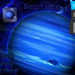 Neptune's announcement temp meme