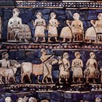 Sumerian wall painting