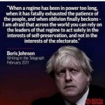 Johnson speaks the truth shock!