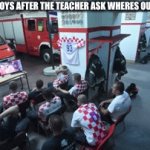 . | ME AND THE BOYS AFTER THE TEACHER ASK WHERES OUR HOMEWORK | image tagged in gifs,school | made w/ Imgflip video-to-gif maker