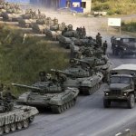 Ukraine War Russian Vehicle Column