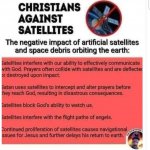 Christians against satellites meme