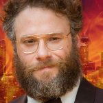 Seth Rogen on Fire