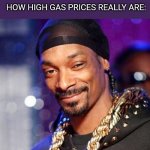 Gas prices are really high | FRIEND: "THE GAS PRICES ARENT HIGH"; HOW HIGH GAS PRICES REALLY ARE: | image tagged in snoop dogg | made w/ Imgflip meme maker