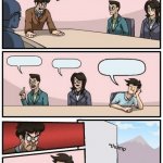 Boardroom meeting but...