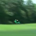 Lawnmower flying meme