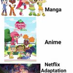Strawberry Shortcake is actually quite good | image tagged in manga anime netflix adaption,strawberry shortcake,strawberry shortcake berry in the big city | made w/ Imgflip meme maker