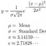 Normal distribution equation