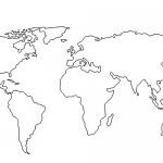 World Map without borders