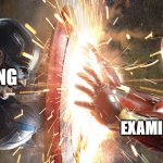just surviving | *ME SURVIVING; ALL-TIME EXAMINATION PRESSURE | image tagged in marvel civil war | made w/ Imgflip meme maker