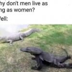 Men vs. women lifespan meme