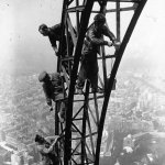 . | Painting the Eiffel Tower, 1932 | image tagged in painting the eiffel tower,painting,the,eiffel tower,1932,historical meme | made w/ Imgflip meme maker