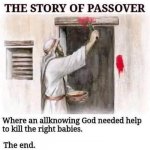 The story of Passover meme