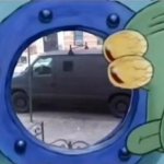 Squidward staring at window meme