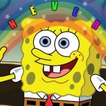Never rainbow spongebob imagination