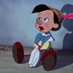 Pinocchio begging