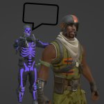Skull Tropper pointing a Gun at a player