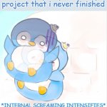 *insert creative title *chokes on blueberrys* *speedruns* Repeat | Me after the teacher calls me up to present my project that i never finished | image tagged in internal screaming | made w/ Imgflip meme maker