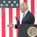 Biden shakes hand with thin air