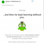 Duolingo's Watching... meme