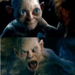 Gollum personality split