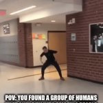 how's your day?? | POV: YOU FOUND A GROUP OF HUMANS  THAT ONLY RUN INTO AMAZING PEOPLE. | image tagged in gifs,you're amazing | made w/ Imgflip video-to-gif maker