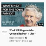 what will happen when Queen Elizabeth II dies? template