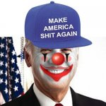 Joe Biden Clown blue hat template