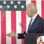Biden shake hands with nobody meme