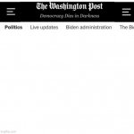 WaPo template Washinton Post front page