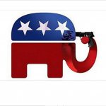 GOP Republican Elephant Shoots Itself