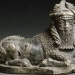 Sumerian god statue