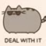 Pusheen Deal With It GIF Template