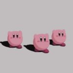 Kirby is walking GIF Template