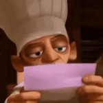 Linguini read letter GIF Template