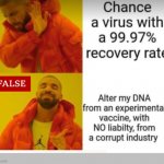 Nice | image tagged in covid vaccine | made w/ Imgflip meme maker