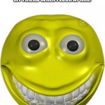 creepy smile emoji Blank Template - Imgflip