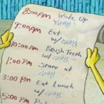 Spongebob schedule