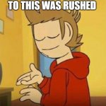 Tord face of mercy | THE MEME NEXT TO THIS WAS RUSHED | image tagged in tord face of mercy | made w/ Imgflip meme maker
