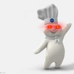 Evil Doughboy | image tagged in pillsbury doughboy,nani,memes,funny memes | made w/ Imgflip meme maker