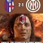 Bologna 2-1 Inter | 2-1 FINALLY...THE SCUDETTO IS OURS NOW!!! | image tagged in memes,it's finally over,bologna,inter,serie a,calcio | made w/ Imgflip meme maker